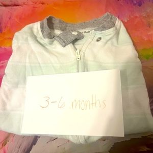 Burt’s Bees Rugby Stripe Pajamas 3-6 months